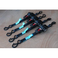 (Set of 4)- KINETIQ Automatic Retractable Ratchet Strap - 3m Length (25mm Width) - Thumbnail