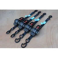 (Set of 4)- KINETIQ Automatic Retractable Ratchet Strap - 3m Length (25mm Width) - Thumbnail