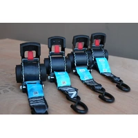 (Set of 4)- KINETIQ Automatic Retractable Ratchet Strap - 4m Length (50mm Width) - Thumbnail
