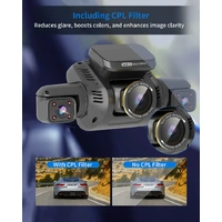 KINETIQ 360° View 5 Channel Dash Cam Front and Rear with AI Driver Monitor System - 4K Quality - Thumbnail