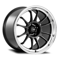 Konig Hypergram 15x7.5 +35 (4x100) Metallic Carbon Machined Lip