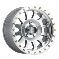 MR304 Double Standard, 17x8.5, 0mm Offset, 5x5, 94mm Centerbore, Machined/Clear Coat