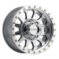 MR304 Double Standard, 17x8.5, 0mm Offset, 8x170, 130.81mm Centerbore, Machined/Clear Coat