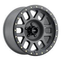 Method MR309 Grid 18x9 0mm Offset (5x150) Titanium/Black Street Loc
