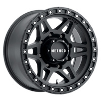 Method MR312 17x8.5 0mm Offset ((8x180)) Matte Black