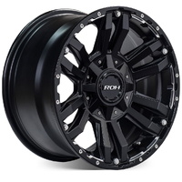 ROH Vapour 16x8 -13 (6x139.7) Matte Black/Machined