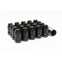 20x (12x1.5) Black Spline Wheel Nuts
