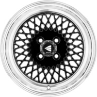 Enkei 15X8 EK92 (5X100) CB72.6 Black / Polished Lip 25 