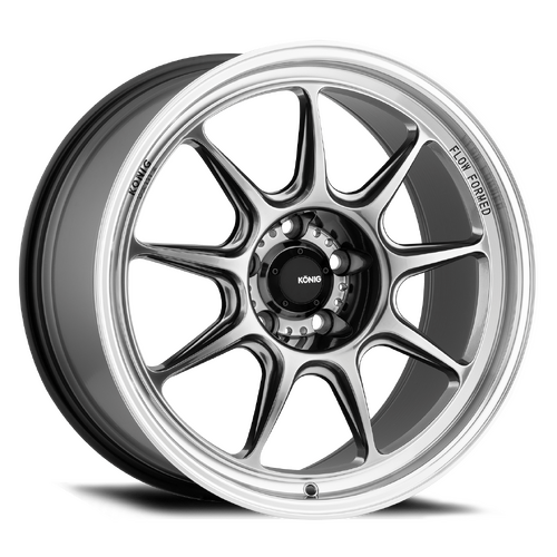 Konig Countergram 15x8 +25 (4x100) Hyper Chrome Centre Mirror Machined Lip