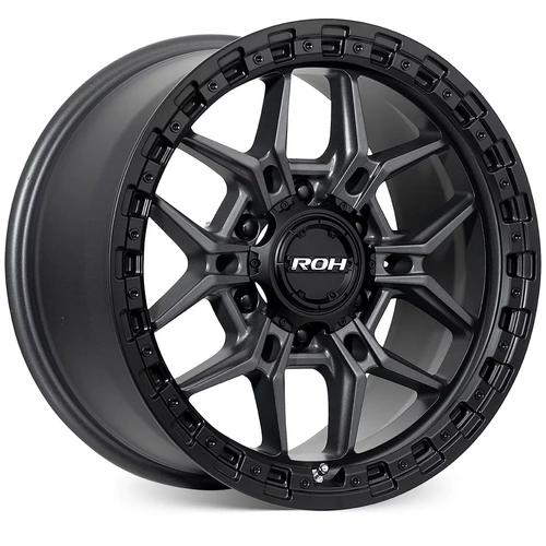 ROH Axe 18x9 +35 (6x139.7) Graphite/Matte Black Lip 