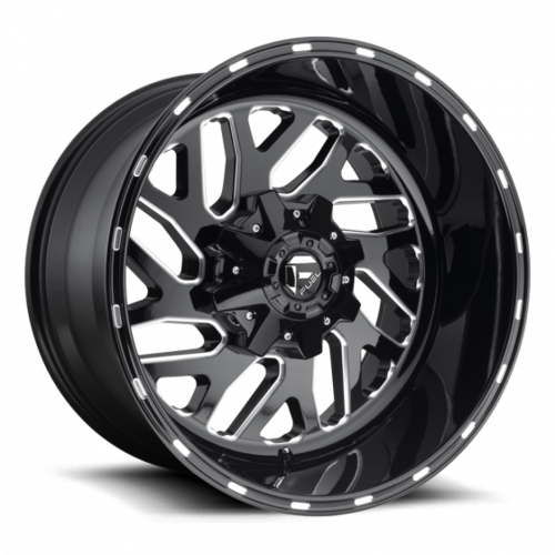 Fuel 17X9 Triton (5X114.3/5X127) ET+01 CB78.1 Gloss Black / Milled Edges 