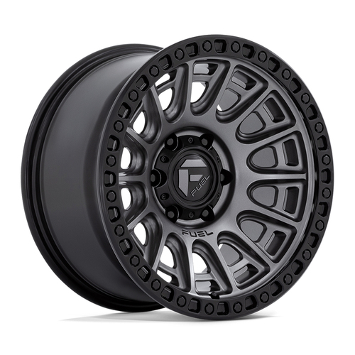 Fuel Cycle 17x8.5 (5x120) +34 Matt Gunmetal w/black ring 