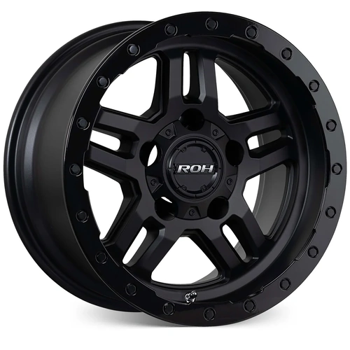 ROH Hammer 17x9 +30 (6x114.3) Matte Black/Gloss Black Lip