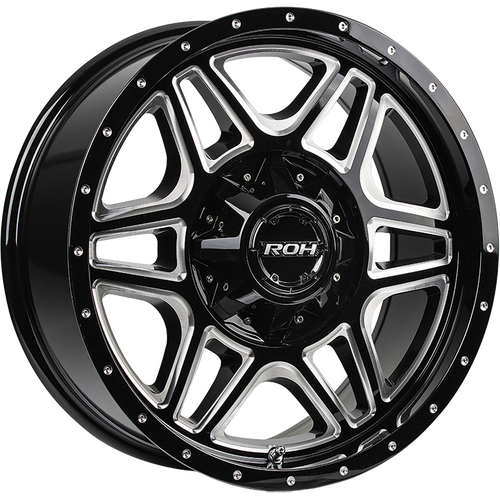 ROH Maverick 16x8 +0 (5x150) Gloss Black Milled 