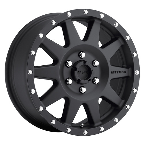 Method MR301 The Standard 17x7.5 +50mm (6x130) Matte Black