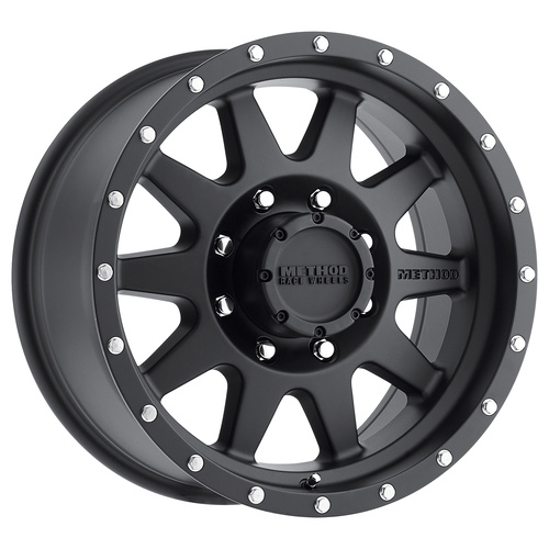 Method MR301 The Standard 17x9 -12mm ((8x170)) Matte Black