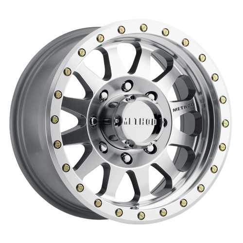 Method MR304 Double Standard 17x8.5 0mm Offset (8x165.1) Machined/Clear Coat