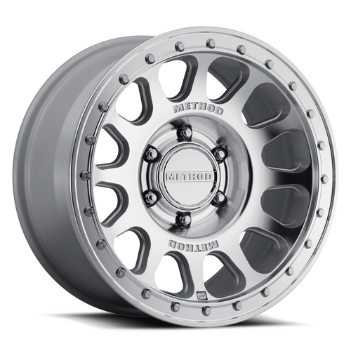 Method MR709 HD Bead Grip 17x8.5 +0 (6x139.7) Machined Clear Coat