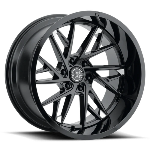 MR801 20x9 (8x180) 0 GLOSS BLACK MILLED