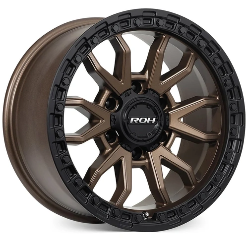 ROH Raid 18x9 +12 (6x139.7) Bronze/Matte Black Lip 