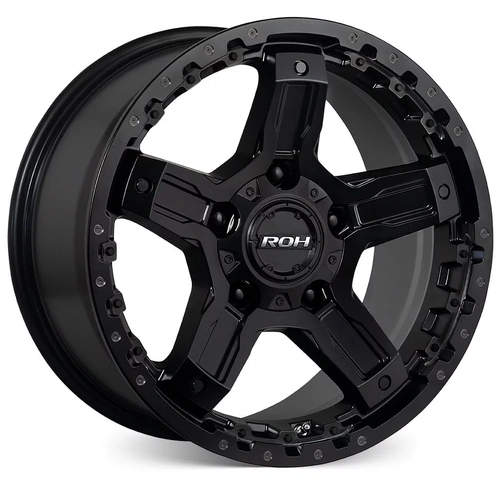 ROH Rock 5 18x9 +35 (5x150) Matte Black/Tinted Lip 