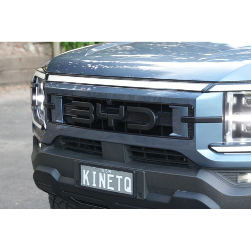 Kinetiq 4x4 BYD Shark 6 Front Grille Letter Emblem Set - Matt Black