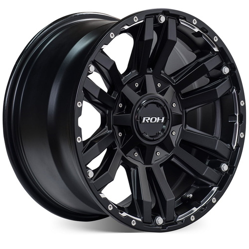 ROH Vapour 16x8 -13 (6x139.7) Matte Black/Machined