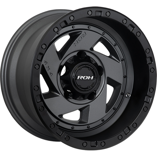 ROH Vulcan 16x9 -12 (5x150) Graphite/Matte Black Lip