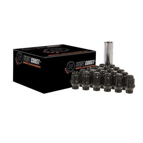32x (14x1.5) Black Spline Wheel Nuts (XL) - Suit Method Wheels