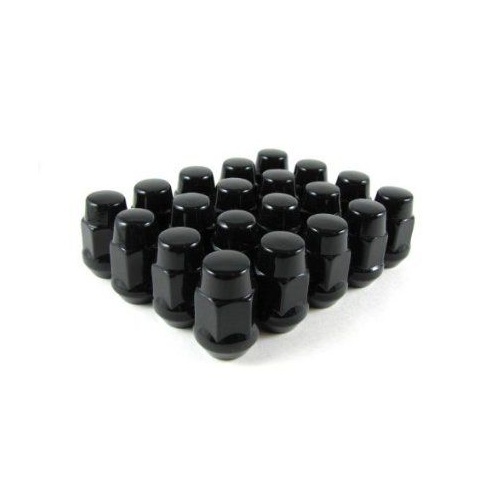 20x (12x1.5) 19mm Head Black Wheel Nuts