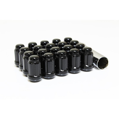 20x (12x1.5) Black Spline Wheel Nuts