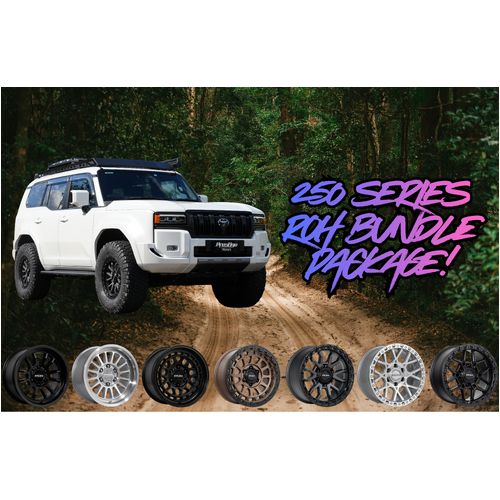 Toyota Landcruiser 250 Series Package Deal 11 - Westcott Designs Lift Kit with 17" ROH Wheels and 35" Yokohama Geolandar G016 X-AT Tyres!