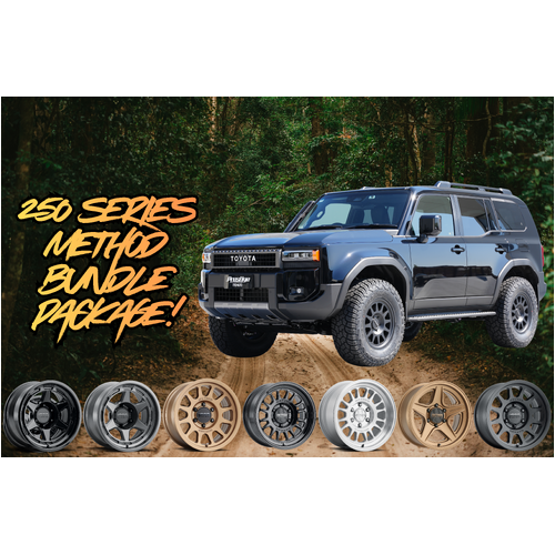 Toyota Landcruiser 250 Series Package Deal 5 - Westcott Designs Lift Kit with 17" Method Wheels and 35" Yokohama Tyres!