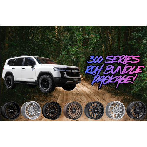 Toyota Landcruiser 300 Series Package Deal 11 - Old Man Emu 2" BP-51 Lift Kit with 18" ROH Wheels and 33" Yokohama Geolandar G016 X-AT Tyres!