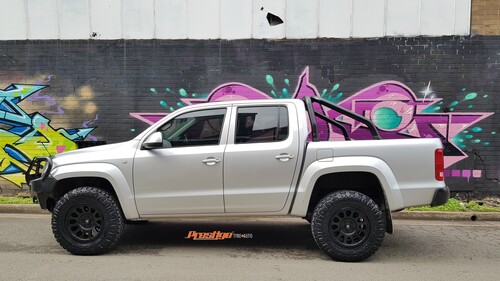 VW Amarok fitted up with 17'' Black Fuel Vector Wheels & 285/70r17 Nitto Ridge Grappler Tyres image