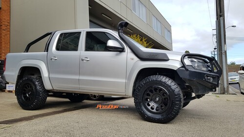 VW Amarok fitted up with 17'' Black Fuel Vector Wheels & 285/70r17 Nitto Ridge Grappler Tyres