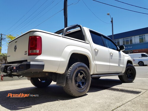 VW Amarok fitted with 17'' Black Rotiform Six Wheels & 285/70r17 Nitto Terra Grappler image