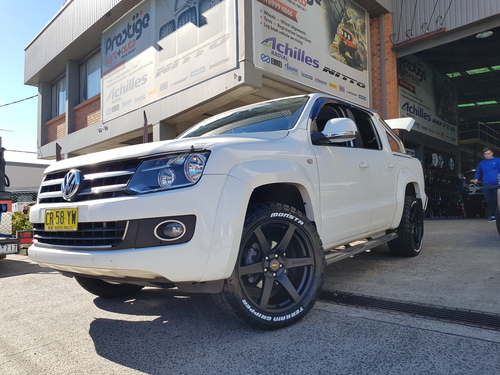 VW Amarok fitted up with 20'' Simmons S6 Wheels & 265/50r20 Monsta Terrain Gripper AT's