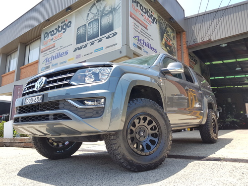 VW Amarok fitted up with 17'' Black Fuel Vector Wheels & 285/70r17 BF Goodrich K02 Tyres