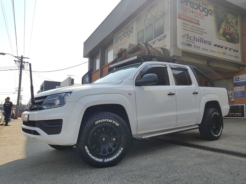 VW Amarok fitted up with 17'' Black Fuel Vector Wheels & 265/70r17 Monsta Terrain Gripper AT's image