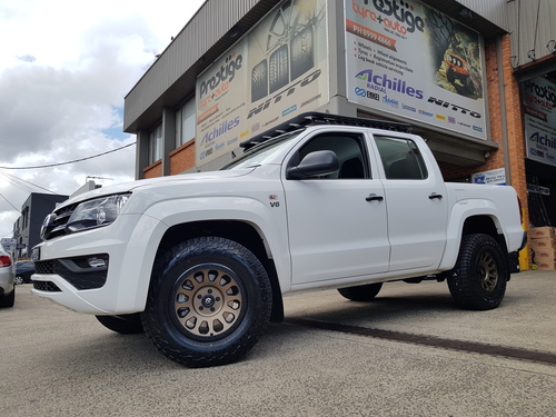 VW Amarok fitted up with 17'' Bronze Fuel Vector Wheels & 265/70r17 Falken AT3W Wildpeak Tyres image