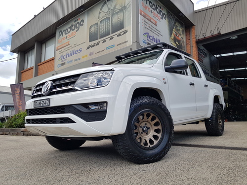 VW Amarok fitted up with 17'' Bronze Fuel Vector Wheels & 265/70r17 Falken AT3W Wildpeak Tyres
