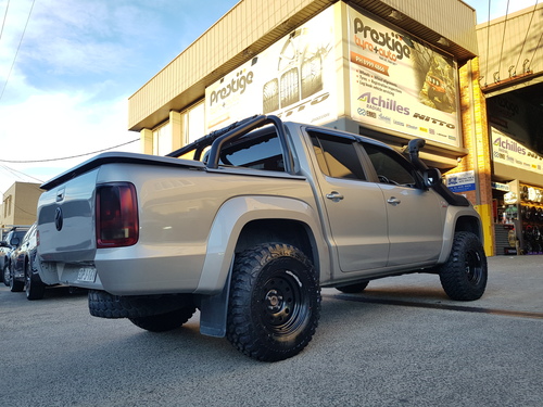 VW Amarok (4 Cylinder) fitted up with 16'' Dynamic Soft 8 Steel Wheel & 285/75r16 Achillies DH-XMT image