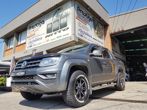 VW Amarok fitted up with 17'' Hussla Stealth Wheels & 265/70r17 Monsta Terrain Gripper AT Tyres