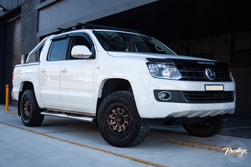 VW Amarok fitted with 17" Fuel Covert with 265/65R17 Cooper A/T tyres