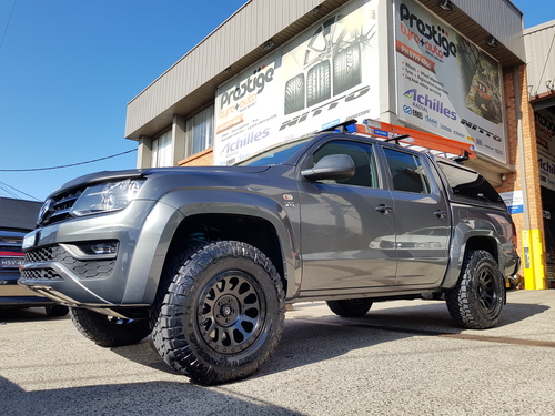 VW Amarok fitted with 17'' Black Fuel Vector Wheels & 285/70r17 Nitto Ridge Grappler Tyres image