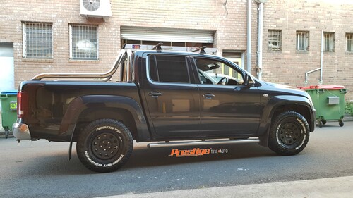 VW Amarok fitted with 17'' Wildlander Steel Wheels & 265/70r17 Monsta AT Terrain Gripper Tyres 