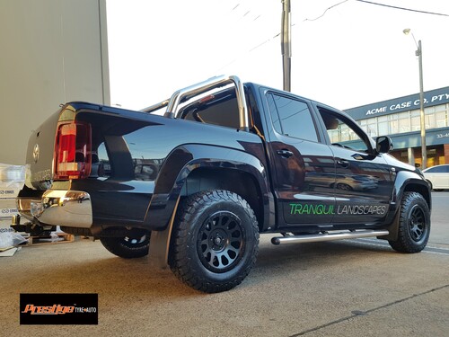 VW Amarok fitted up with 17'' Black Fuel Vector Wheels & 265/70r17 BF Goodrich K02 Tyres  image