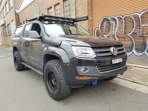 VW Amarok (4 Cylinder) fitted up with 16'' Black Fuel Vector Wheels & 285/75r16 BF Goodrich K02