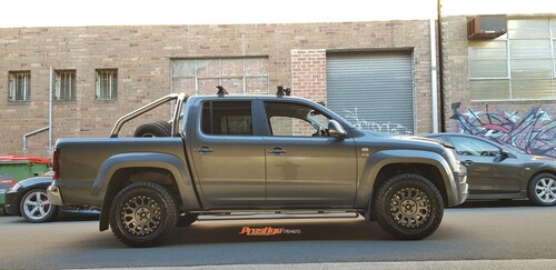 VW Amarok fitted up with 17'' Anthricite Fuel Vector Wheels & 265/65r17 Falken AT3W Wildpeak Tyres image